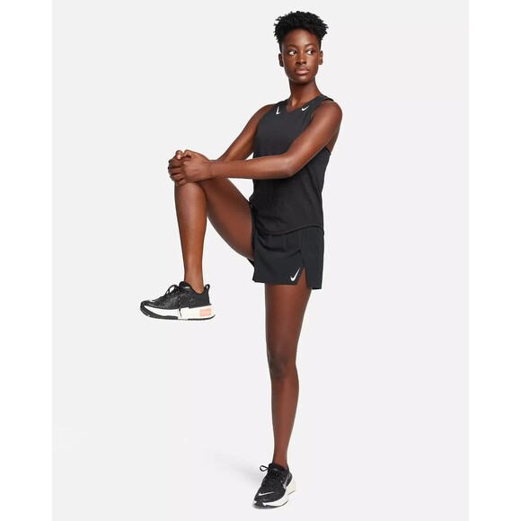 Nike Women’s small Dri-Fit ADV Aeroswift Singlet Running Tank Black FN2504-010 - Picture 3 of 7